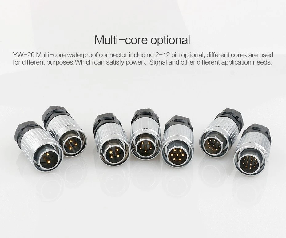 YW-20 Straight Plugs 7 pin Connector YW-20 Straight Plugs 7 pin Connector
